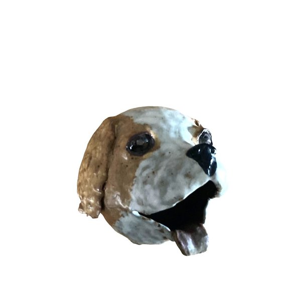 Collectible OOAK Artist-Made DOG POTTERY WALL DECOR Perfect Cond. EUC - Picture 7 of 11